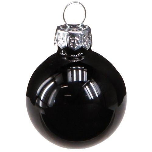 Artikel Mini julgranskulor glaskulor svarta 30mm 27st