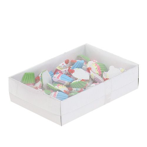 Floristik24 Mini cupcakes färgade 2,5 cm 60p