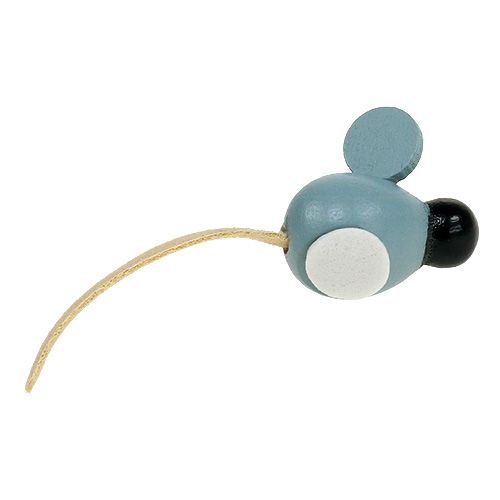 Floristik24 Mini trämus vit grå 2cm 24p