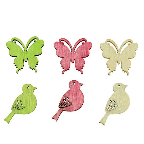 Artikel Mini träströ dekoration 2cm pastell ass. 144 st
