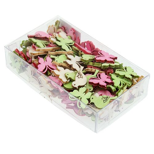 Artikel Mini träströ dekoration 2cm pastell ass. 144 st