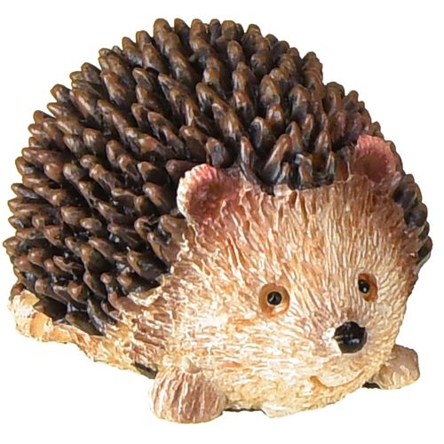 Floristik24 Mini igelkottdekorationsfigurer höst handmålade 4×2,5×2 cm 6 stycken