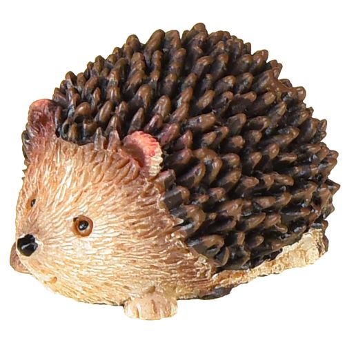 Floristik24 Mini igelkottdekorationsfigurer höst handmålade 4×2,5×2 cm 6 stycken