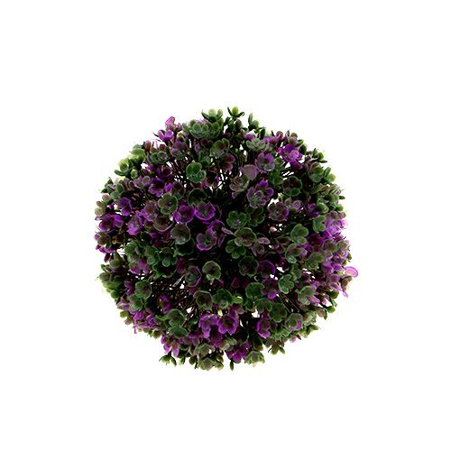 Artikel Mini dekorativ boll lila med konstgjorda blommor Ø10cm 1 st