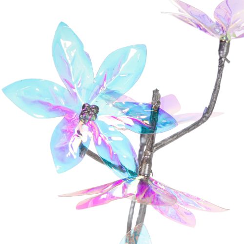 Konstgjord blommande gren med skimrande blommor, 80 cm | Floristik24.se