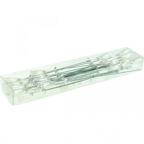 Artikel Mini champagneglas nyårsdekoration för stickning 7,5cm 24 st