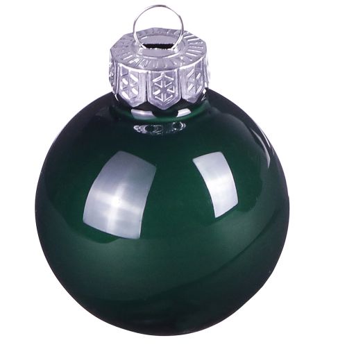 Artikel Mini julkulor glas grön emalj Ø3cm 22 st