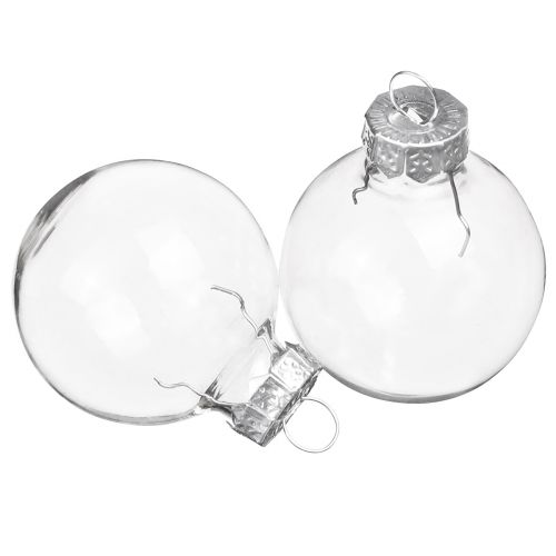 Floristik24 Mini julkulor glas retro transparent Ø3cm 22 st