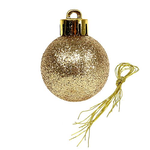 Artikel Mini julkula guld Ø3cm 14 st