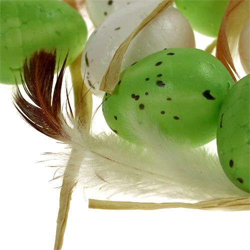 Floristik24 Mini ägg grönvit 2,5cm 48 st
