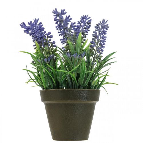 Artikel Mini lavendel i kruka konstgjord växt lavendel dekoration H16cm