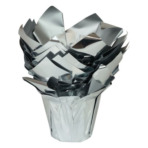 Artikel Miniplanterare silver presentförpackning Ø4,5cm H7cm 8 st