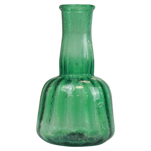 Artikel Mini glasvas blomstervas grön Ø8,5cm H15cm