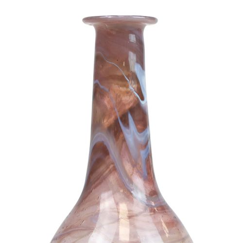 Artikel Mini glasvas blomstervas lila Ø7,5cm H15cm
