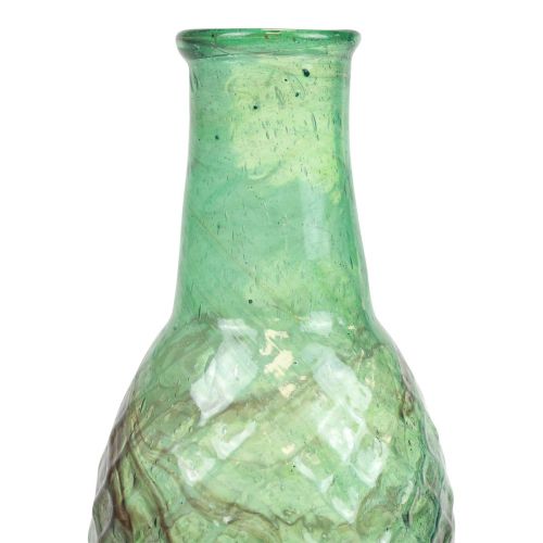 Artikel Minivas grön glasvas blomvas diamanter Ø6cm H11,5cm