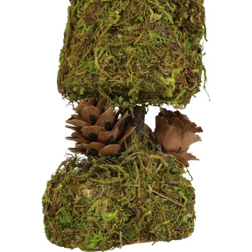 Floristik24 Mini julgran konstgjord bordsdekoration mossgran H18cm