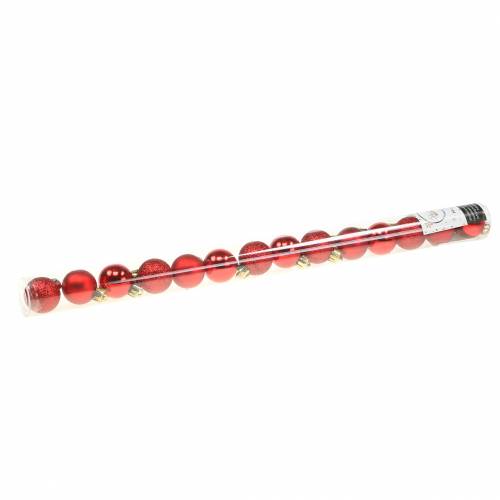 Artikel Mini julkula röd Ø3cm 14 st