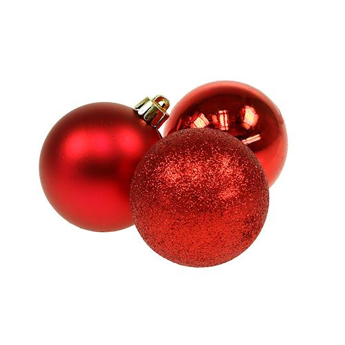 Mini julkula röd Ø3cm 14 st