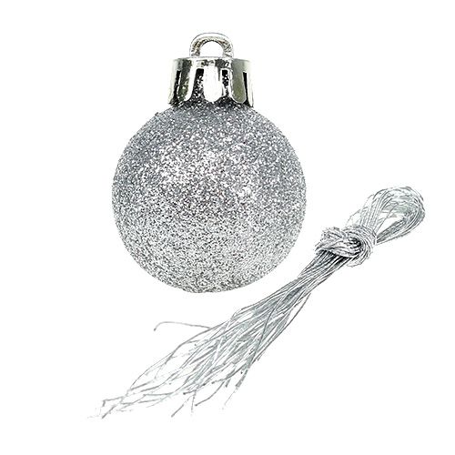 Artikel Mini julkula silver Ø3cm 14 st