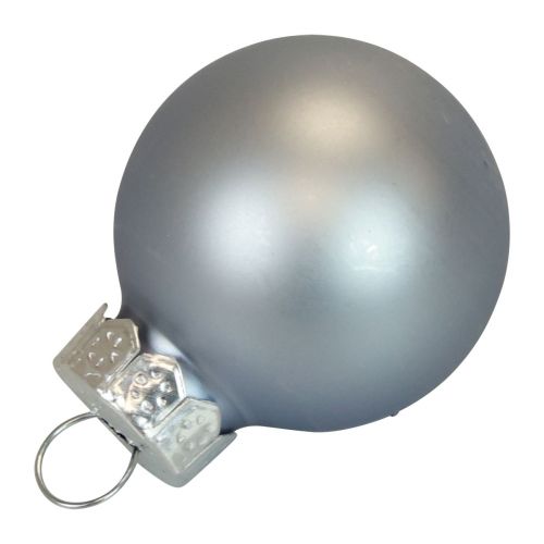 Floristik24 Mini julkulor glas blå matt/blank Ø2,5cm 20 st