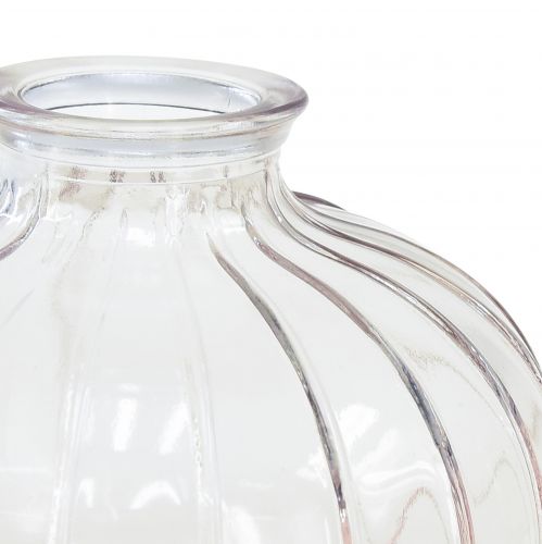 Floristik24 Minivaser dekorativa glasvaser blomvaser H8,5–11cm set om 3