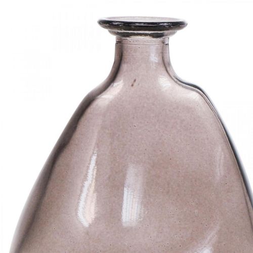 Artikel Minivaser glas dekorativa vaser gul, lila, brun H12cm 3st
