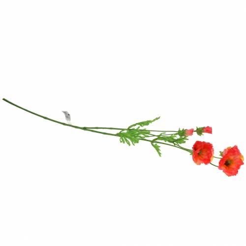 Floristik24 Konstgjord vallmo rosa, gul vallmo sidenblomma 67cm