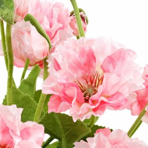 Artikel Orientalisk vallmo, konstgjord blomma, vallmo i rosa kruka