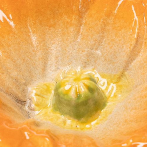 Artikel Keramiska vallmoskulpturer, blommor i konstnärlig design för trädgården, 52 cm, 2 stycken