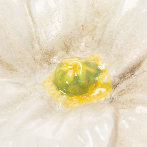 Artikel Vallmoblomstång, keramisk blomma, kärleksfullt detaljerad, för eleganta trädgårdsdetaljer, 42 cm, 4 stycken