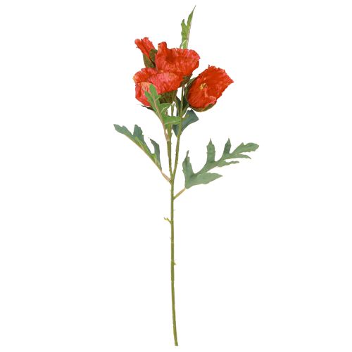 Artikel Vallmo Dekoration Vallmo Konstgjord Röd 45cm knippe med 3 st