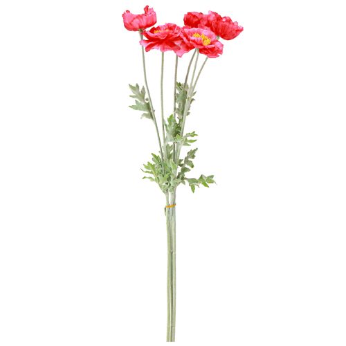 Artikel Vallmo Konstgjorda Rosa Konstgjorda Blommor Ø6–7cm L78cm 3st