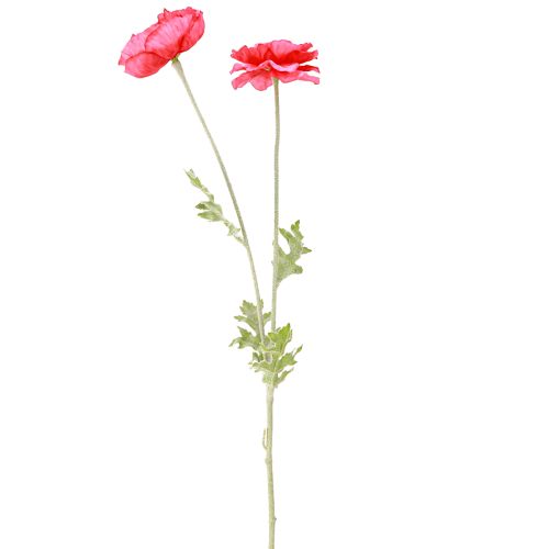 Artikel Vallmo Konstgjorda Rosa Konstgjorda Blommor Ø6–7cm L78cm 3st