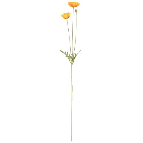 Artikel Vallmo dekoration konstgjord blombukett apelsin 78cm 6st