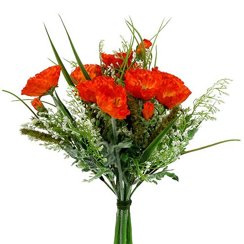 Floristik24 Vallmobukett orange 40cm