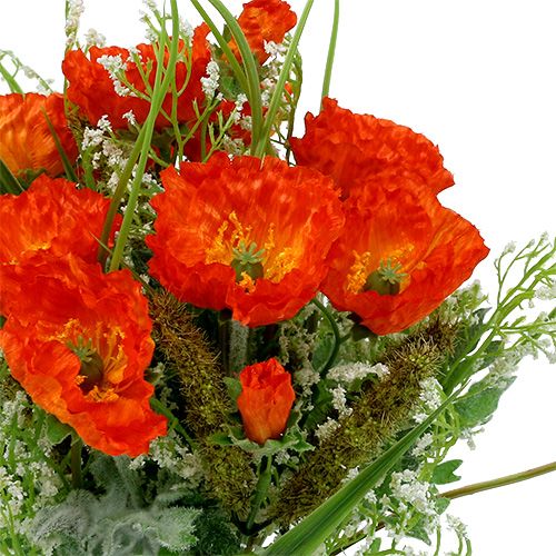 Floristik24 Vallmobukett orange 40cm