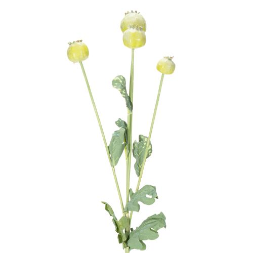 Artikel Konstgjord vallmodekorationsbukett, realistiska blommor för heminredning, 61 cm, 3 stycken