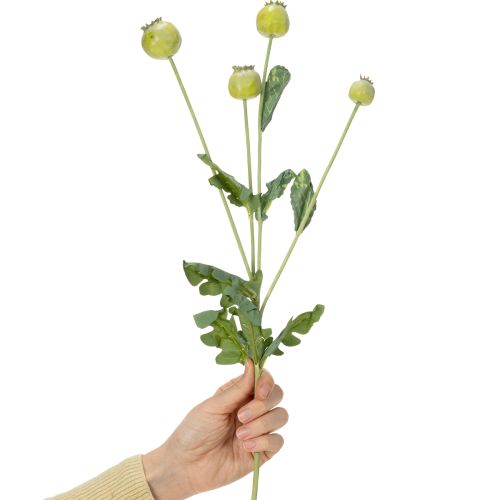 Artikel Konstgjord vallmodekorationsbukett, realistiska blommor för heminredning, 61 cm, 3 stycken
