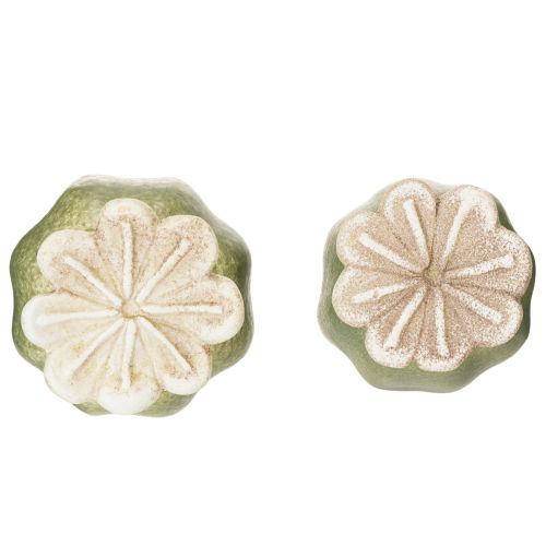 Artikel Vallmofrökapslar trädgårdsstång dekorationer för charmiga trädgårdsarrangemang 60 cm 2 st