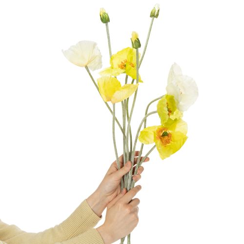 Artikel Konstgjord vallmodekoration för vardagsrum och kontor, 95 cm