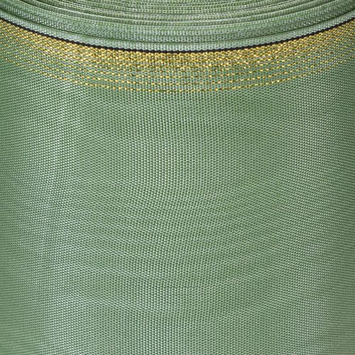 Artikel Moiré kransband salviagrönt med guldkant, 150mm x 25m, dekorativt band för blomsterdekorationer och kransar