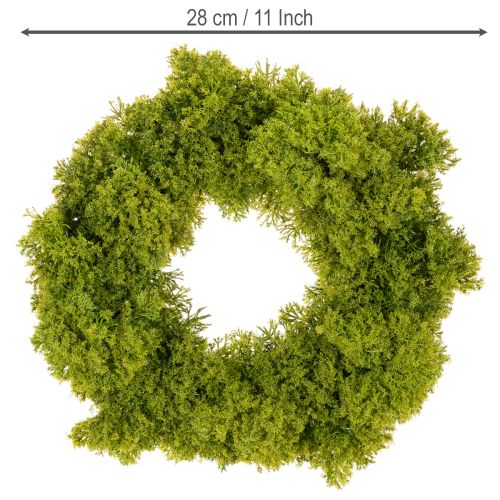 Konstgjord mosskrans, dekorativ för bord eller dörr, 28 cm | Floristik24.se