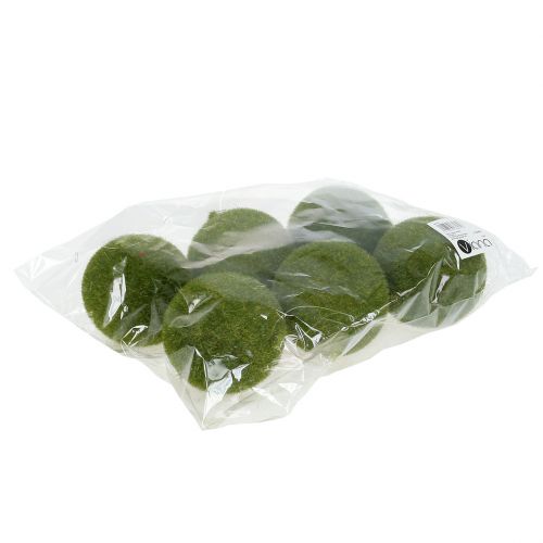 Floristik24 Mossboll Ø8cm grön 6st