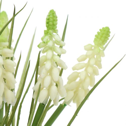 Artikel Druvhyacinter i en knippe vit 30cm 15 st