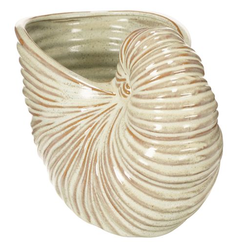 Artikel Keramisk blomkruka med snigelmotiv för speciella växtarrangemang, 21 cm