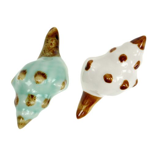 Floristik24 Porslinsskal sort. 9,5 cm 2 st