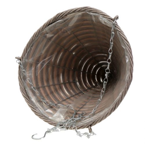Floristik24 Korg ljus kon väska natur Ø30cm H36cm