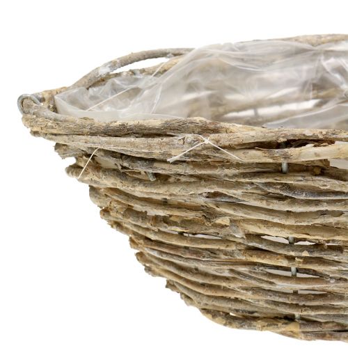 Artikel Korgfartyg för plantering av vitvättad L34cm