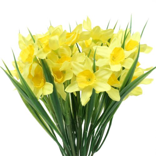 Floristik24 Narcissus gul 27cm 12st bordsdekoration