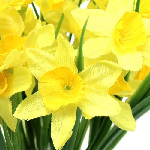 Floristik24 Narcissus gul 27cm 12st bordsdekoration